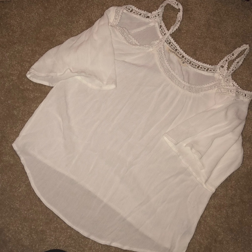 White, off the shoulder blouse